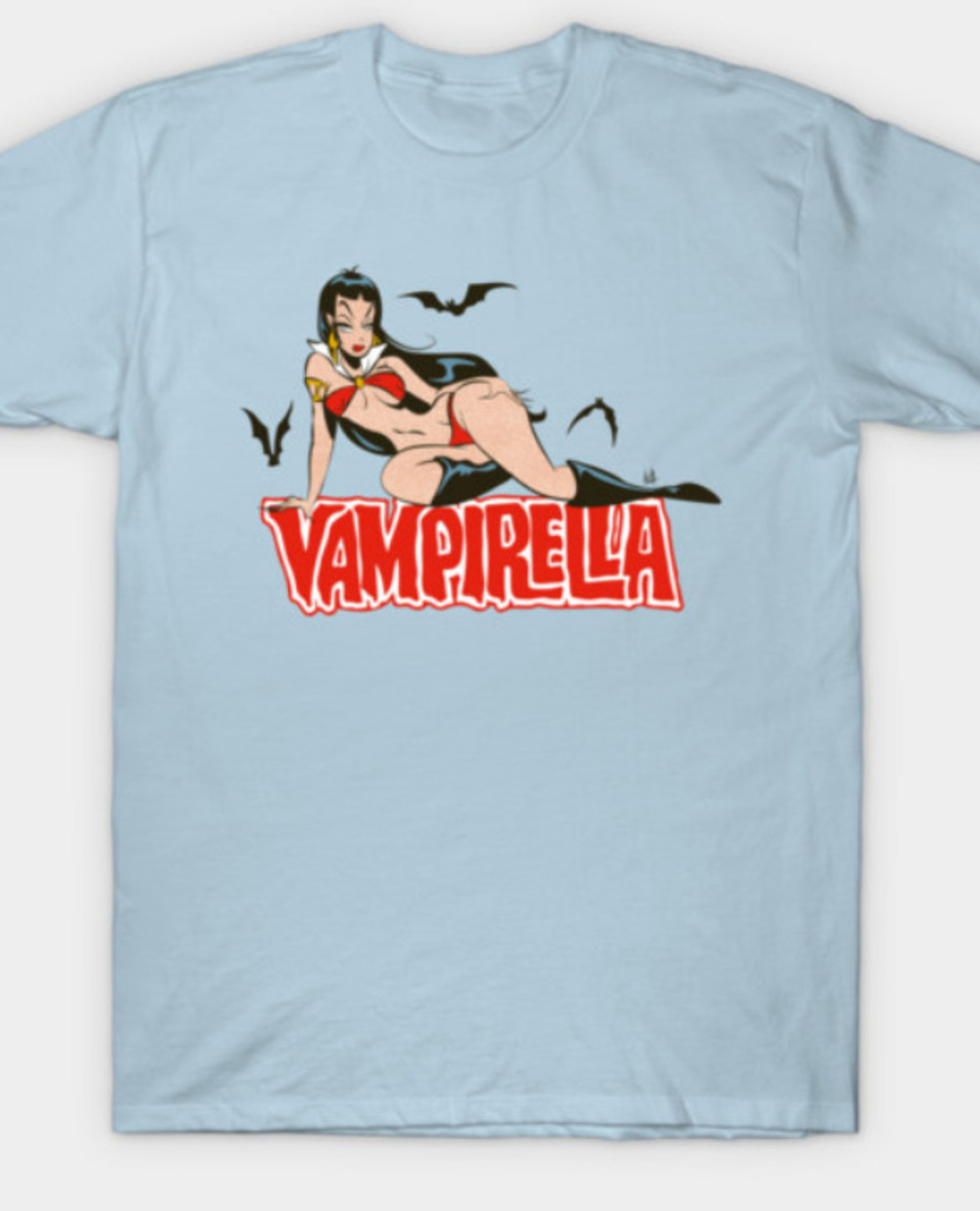 Vampirella T Shirt Light Blue
